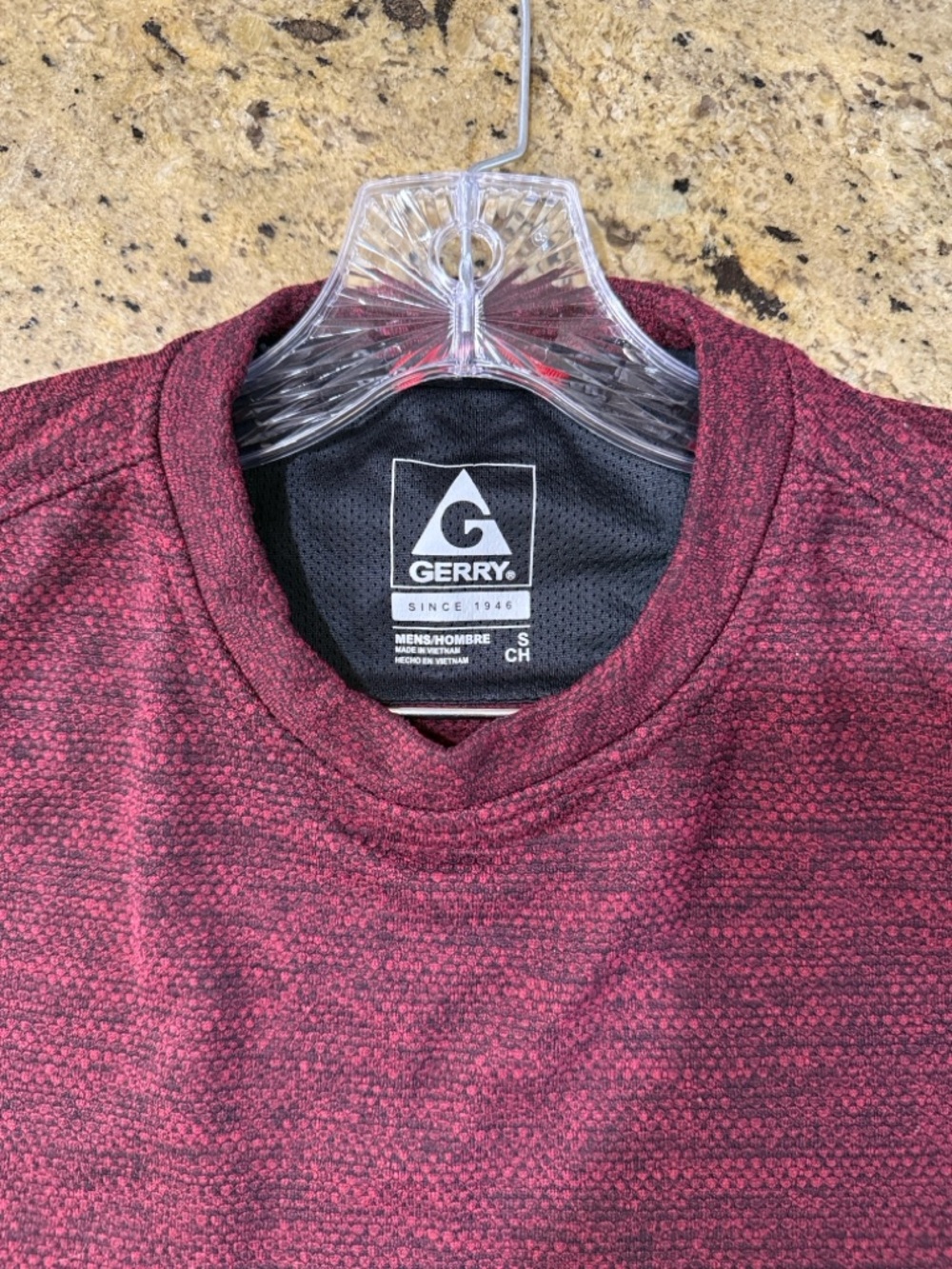 Gerry Men's Heathered Burgundy Crewneck Sweater